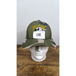Yellow Dog Flyfishing Camo Trucker Hat‎ Adjustable Snapback Mesh Cap